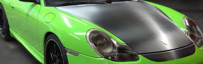 Green and Black Car Wrap